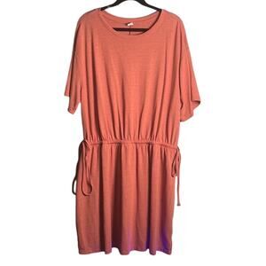 Old Navy Rust Short Sleeve Dress With Cinched Waist Plus Size 2X